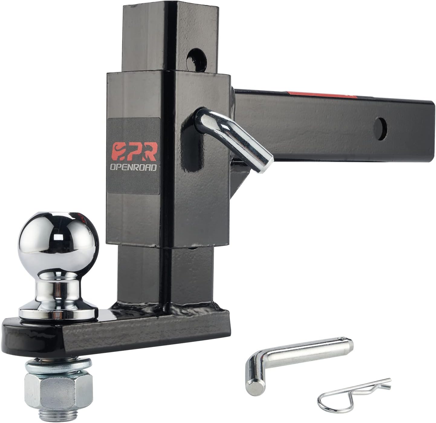 OpenRoad Adjustable Trailer Hitch Ball Mount Fits 2-Inch Receiver, 2’’ Ball 5000LBS, 6 1/4