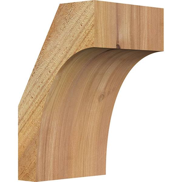 6x22W x 6x22D x 10x22H Westlake Rough Sawn Brace, Western Red Cedar