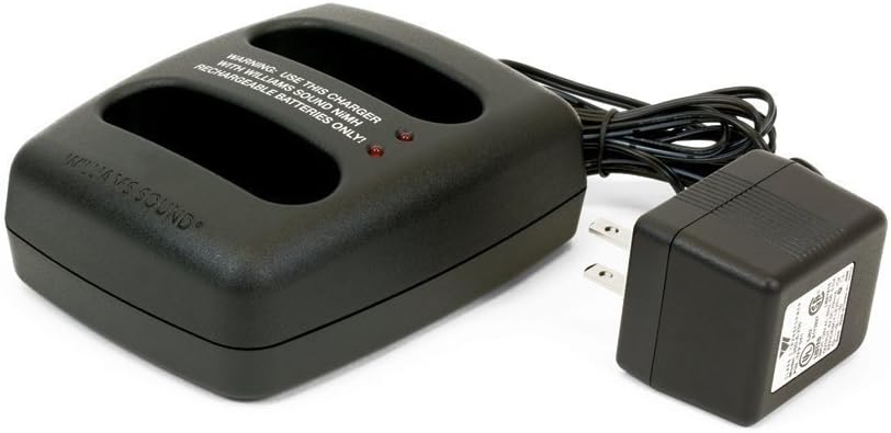 Williams Sound CHG 3502 Body-pack Dual Charger For use with PLR BP1 Loop receiver, PPA R37 FM receiver, PPA R37-8 FM receiver, PPA R38 FM receiver, PPA T46 FM transmitter and WIR RX22-4 Infrared receiver