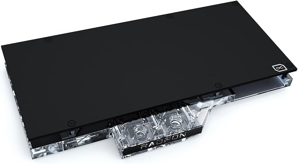 Alphacool Eisblock Aurora GPX-A GPU Water Block & Backplate, RX 6800/6900 (Red Devil), D-RGB, Nickel/Plexi