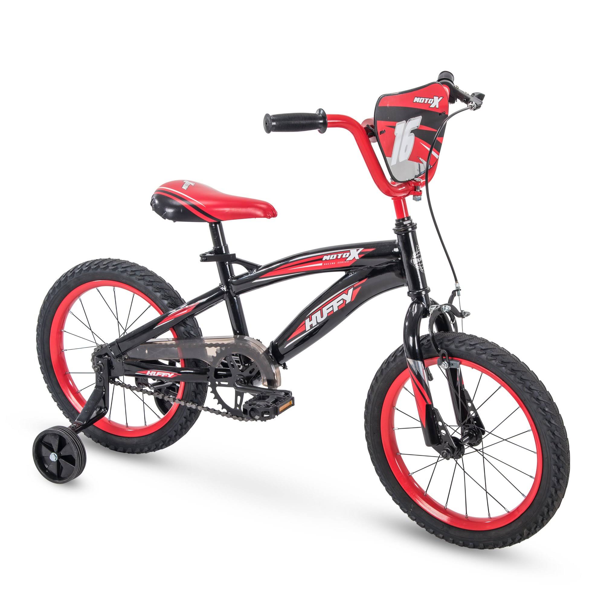 Huffy Moto x Kids& 16x22 Bike with Training Wheels - Gloss Black