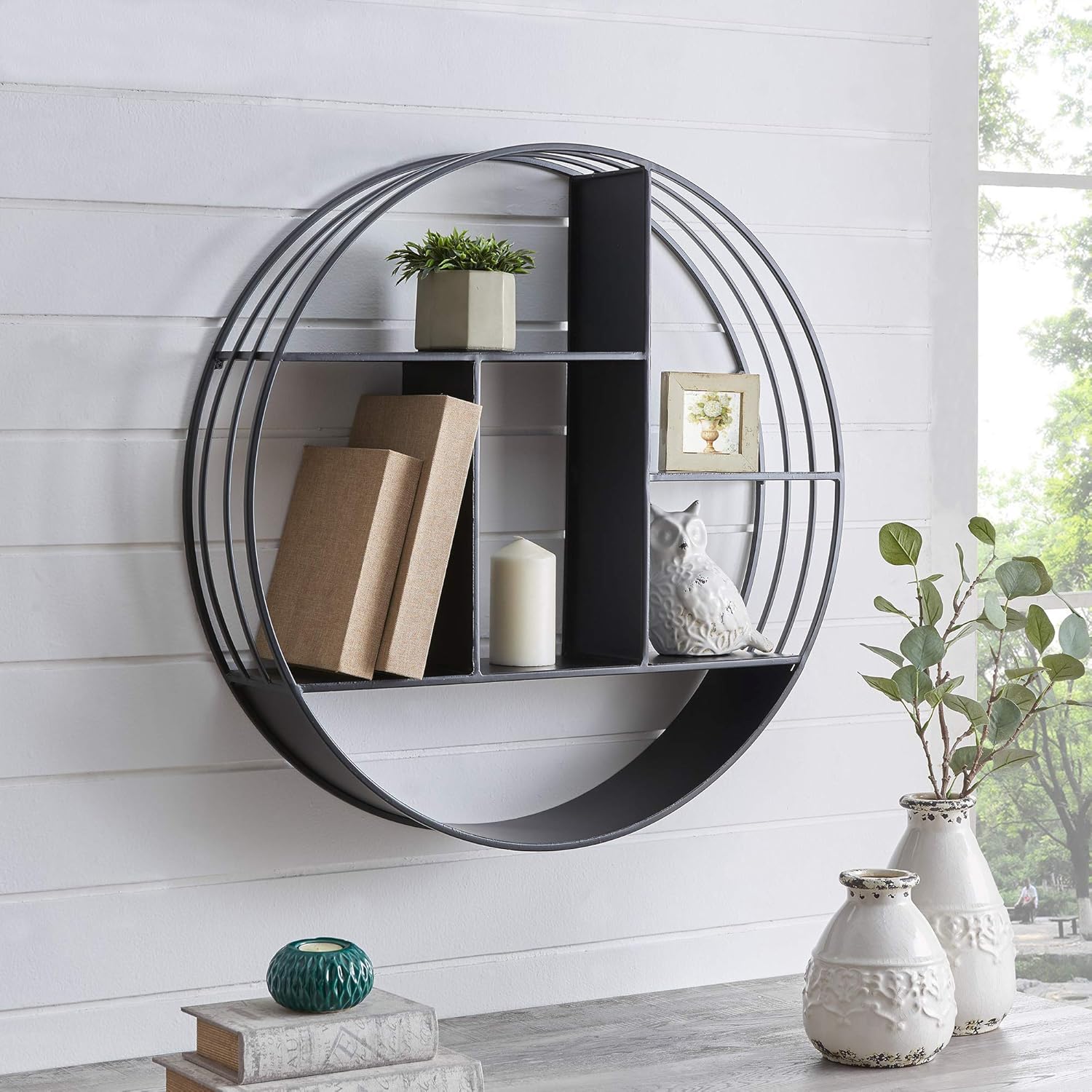 FirsTime & Co. Brody Industrial Circular Shelf, 27.5
