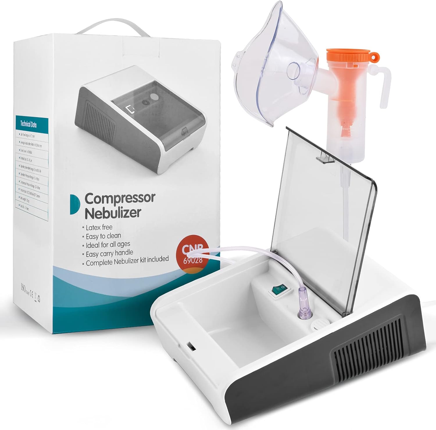 Home Portable Nebulizer - Handheld Compressor Jet Nebulizer Machine - Personal Inhalers for Breathing Problems - Cool Mist System for Kids Adults Home Daily Use