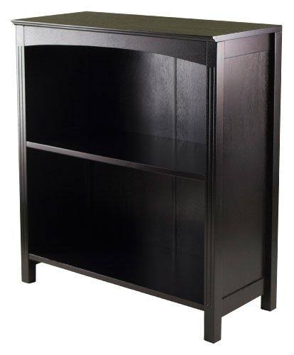 Winsome Terrace Storage Shelf 3-Tier Wide in Espresso, 26-inch