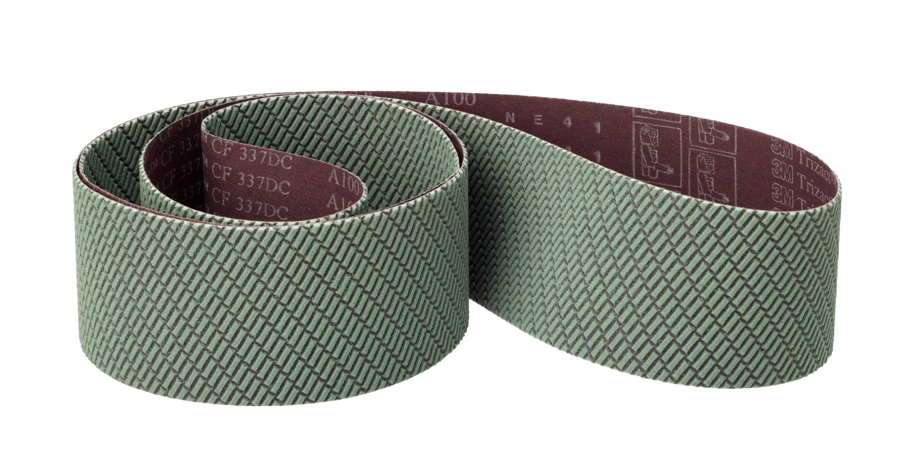 3M 337DC Trizact CF Cloth Belt, 3 in x 132 in A100 X-weight, 5 per Case