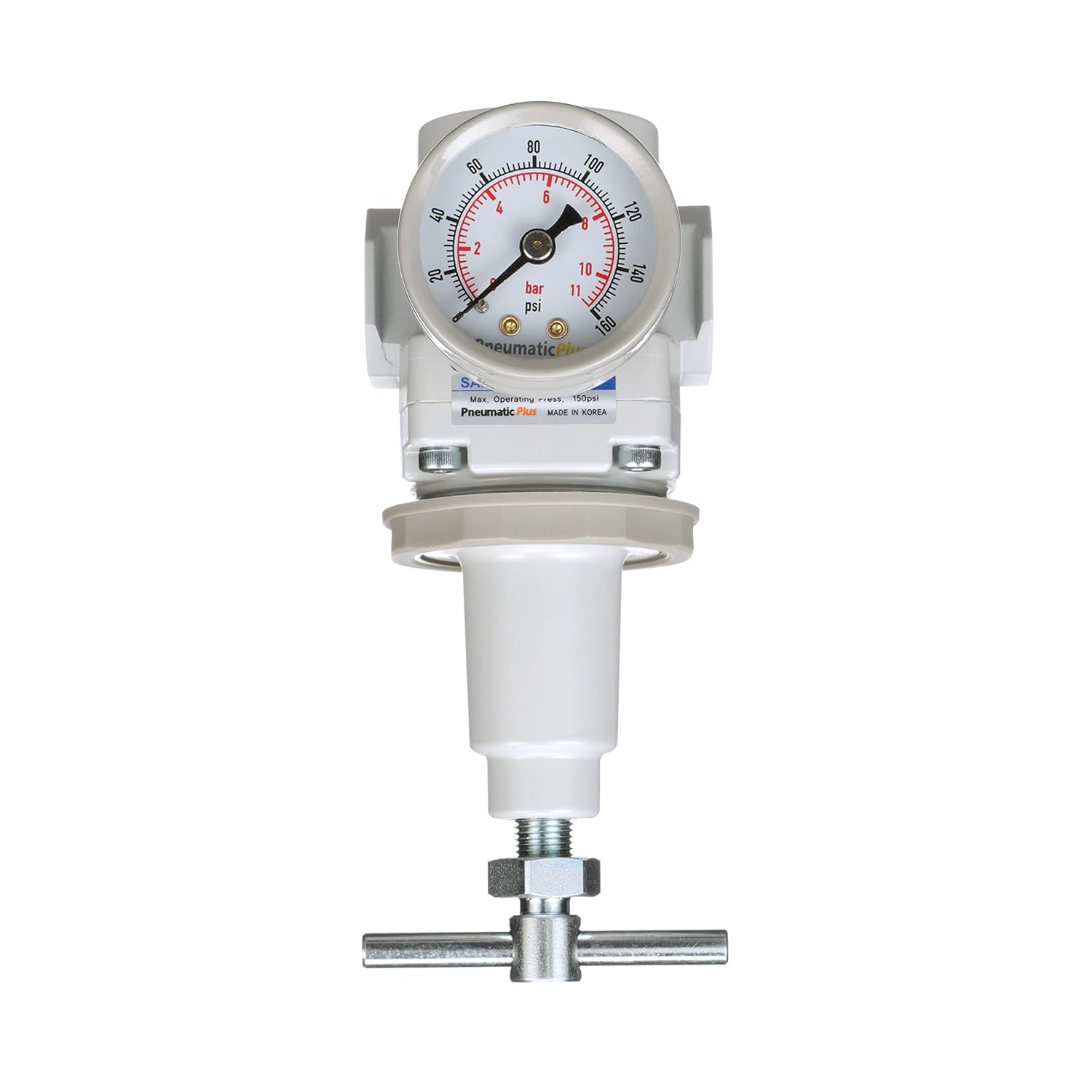 PneumaticPlus SAR300T-N03BG Air Pressure Regulator 3/8