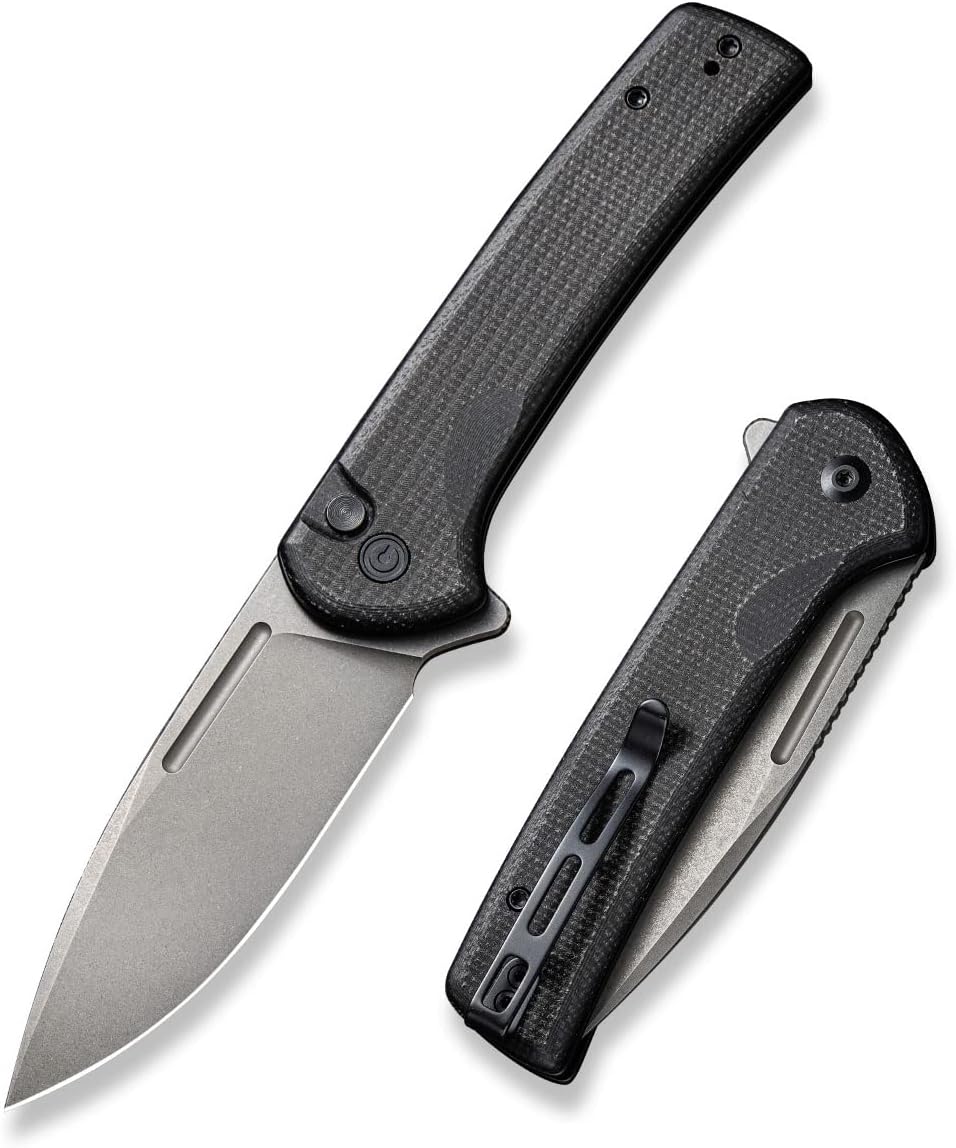 CIVIVI Pocket Knife for EDC, Conspirator Button Lock Folding Knife 3.48