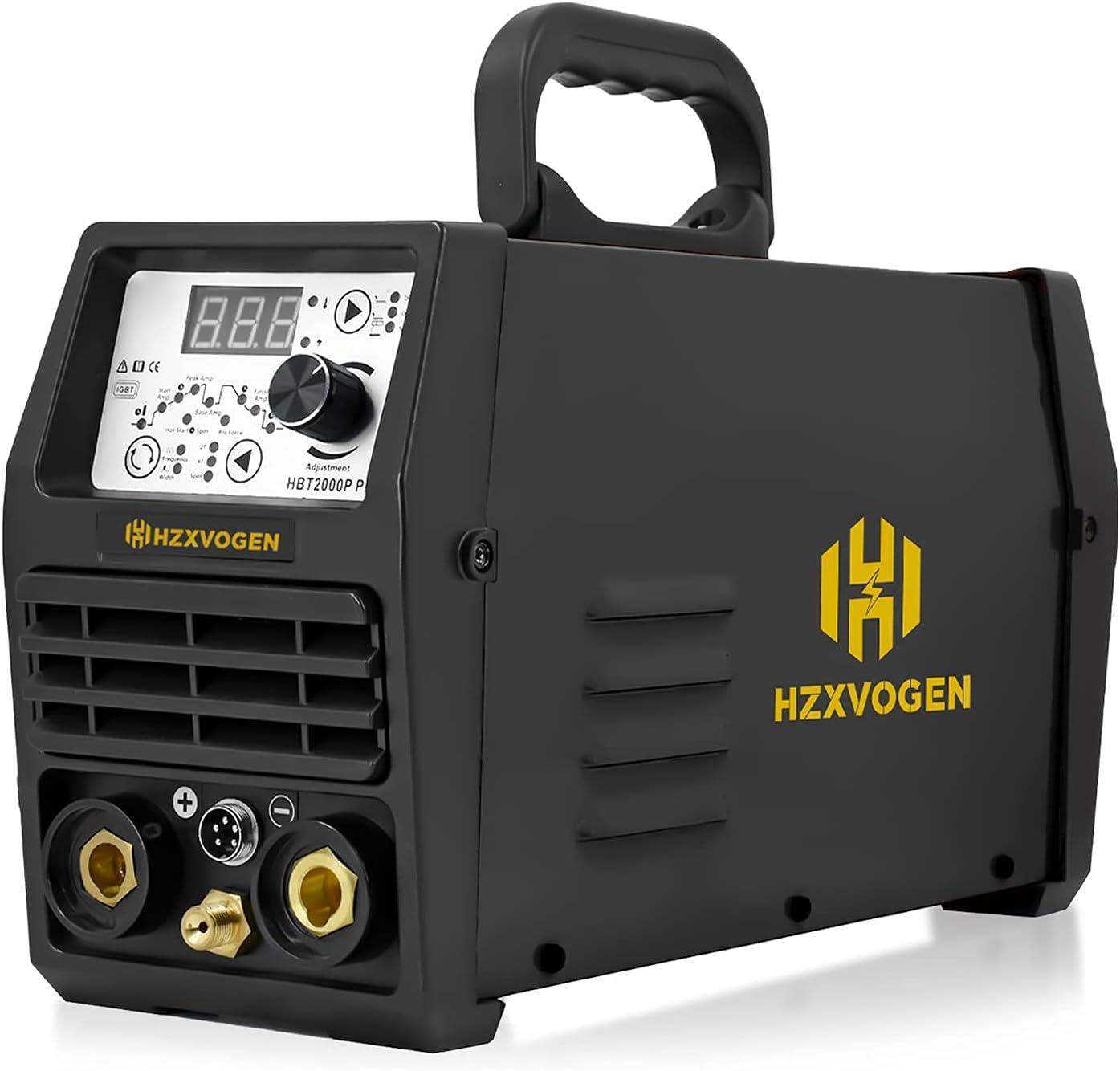 HZXVOGEN 110V/220V Tig Welder Pulse 200A Dual Voltage Arc Stick MMA Inverter IGBT Digital Welding Machine High Frequency Digital Control (TIG200P)