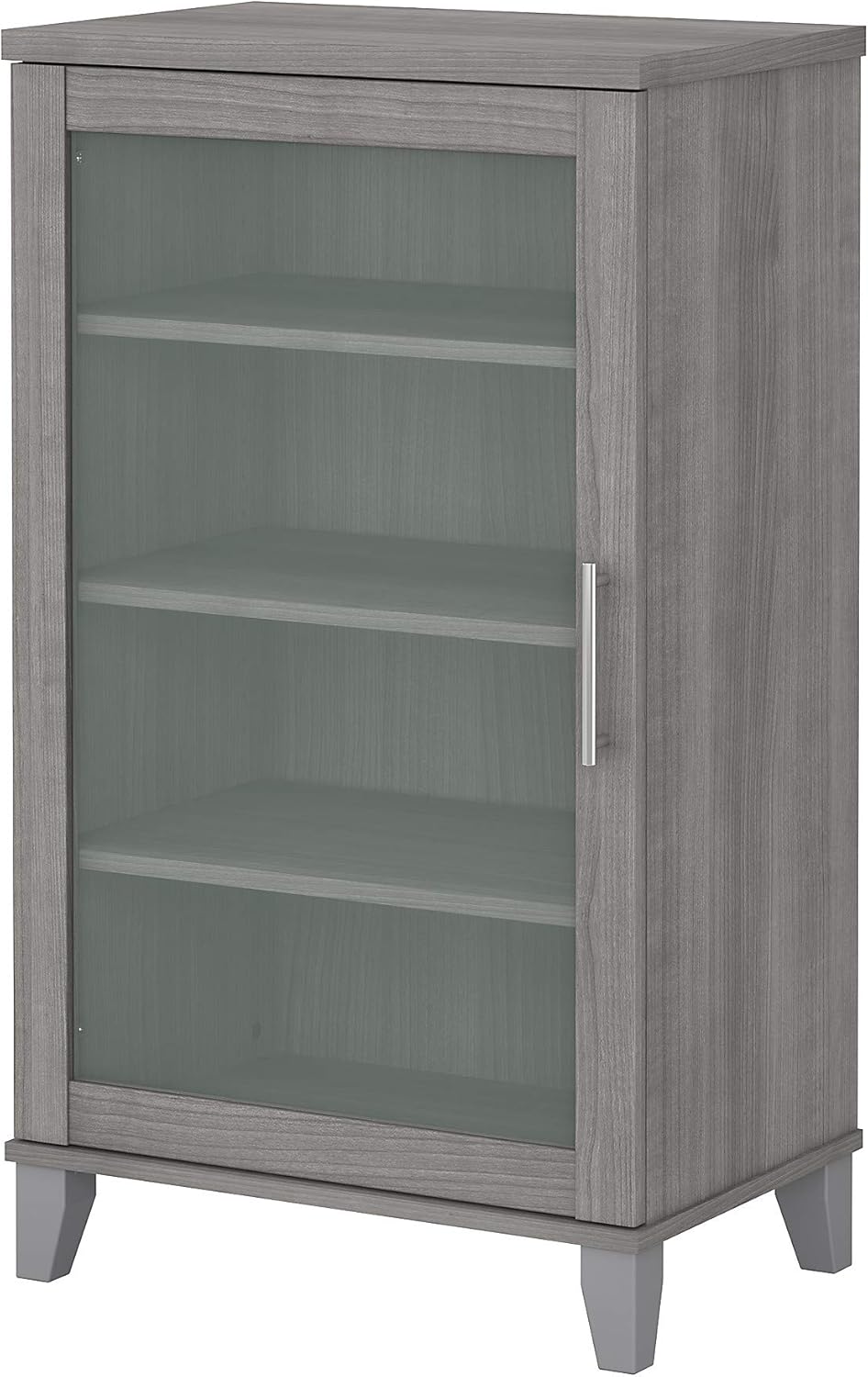 Bush Furniture Somerset Media Accent Cabinet, Platinum Gray