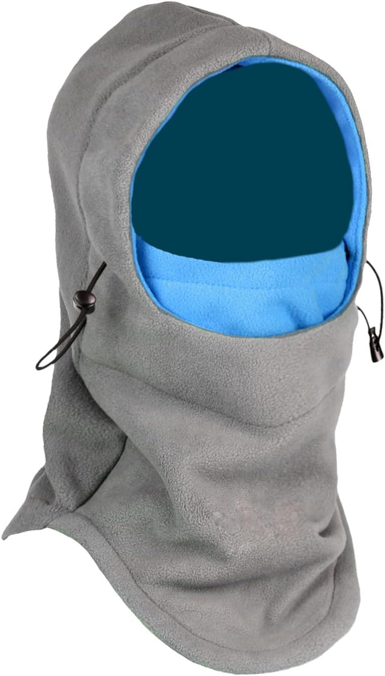 Tahbilk Balaclava Fleece Hood,Heavyweight Cold Weather Winter Motorcycle,Windproof Ski Mask,Ski&Snowboard Gear