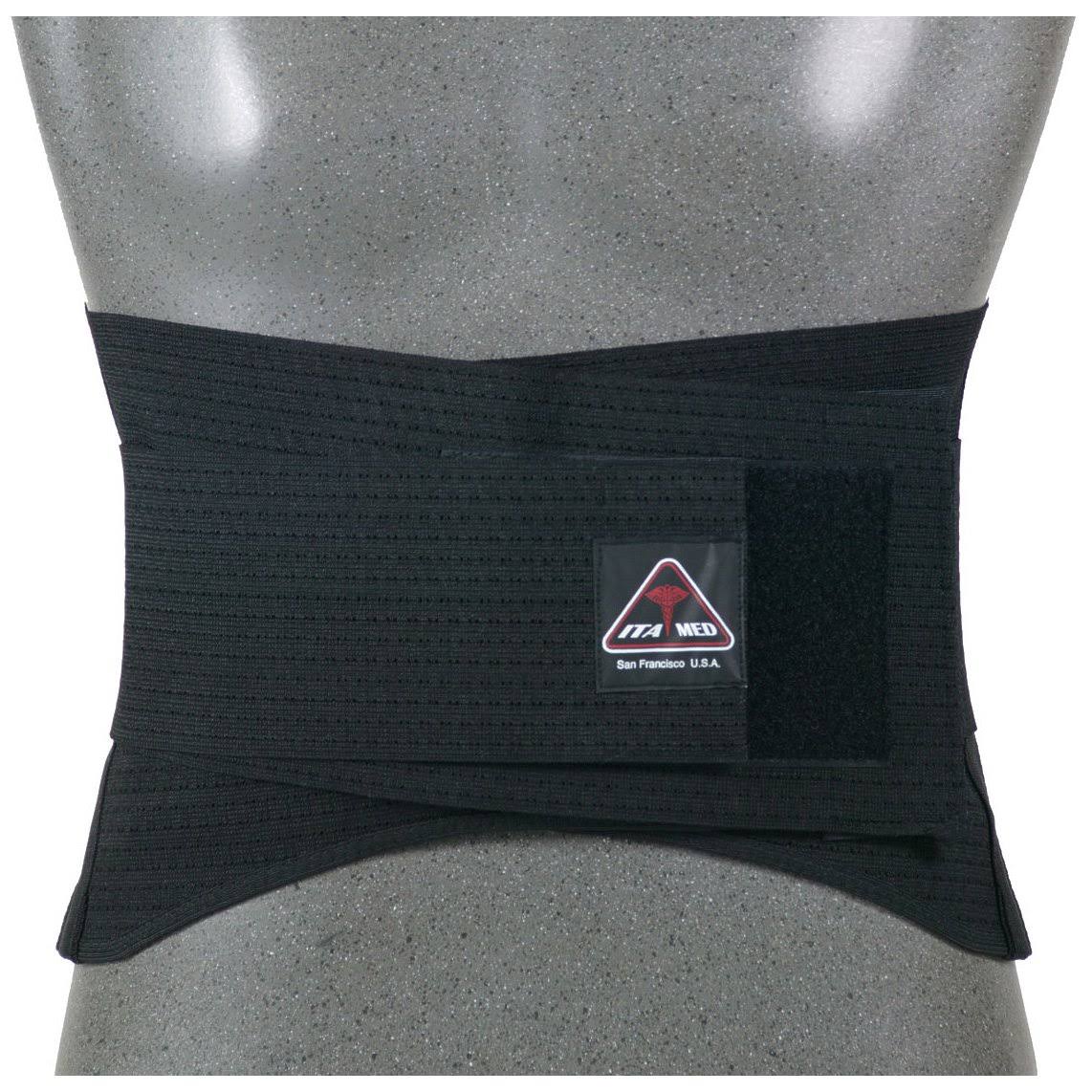 ITA-MED Elastic Duo-Adjustable Back Support Belt (9 Wide) - Medium