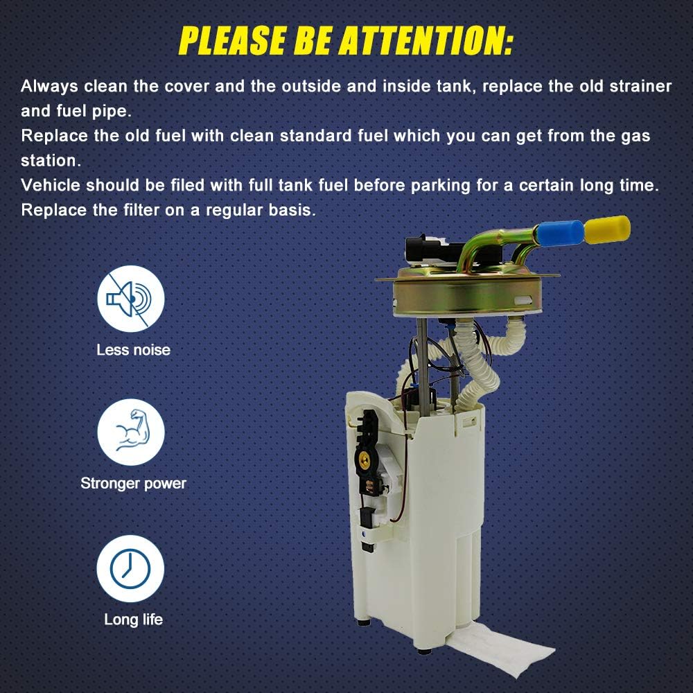 TOPSCOPE FP3556M - Fuel Pump Assembly E3556M Compatible with 2003 Cadillac Escalade ESV, 2002 2003 Cadillac Escalade EXT, Chevrolet Avalanche 1500, Chevrolet Suburban 1500, GMC Yukon XL 1500