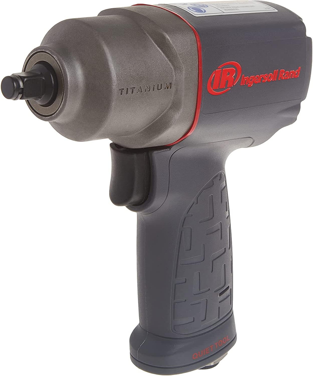 Ingersoll Rand 2115TiMAX 3/8&rdquo; Drive Air Impact Wrench &ndash;Powerful Reverse Torque Output Up to 1,350 ft/bs, 7 Vane Motor, Light Touch Trigger, Max Control, Gray
