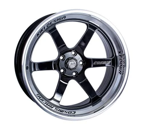 Cosmis Racing XT-006R 18x9.5 +10mm 5x114.3 Black w/ Machined Lip Rim Wheel