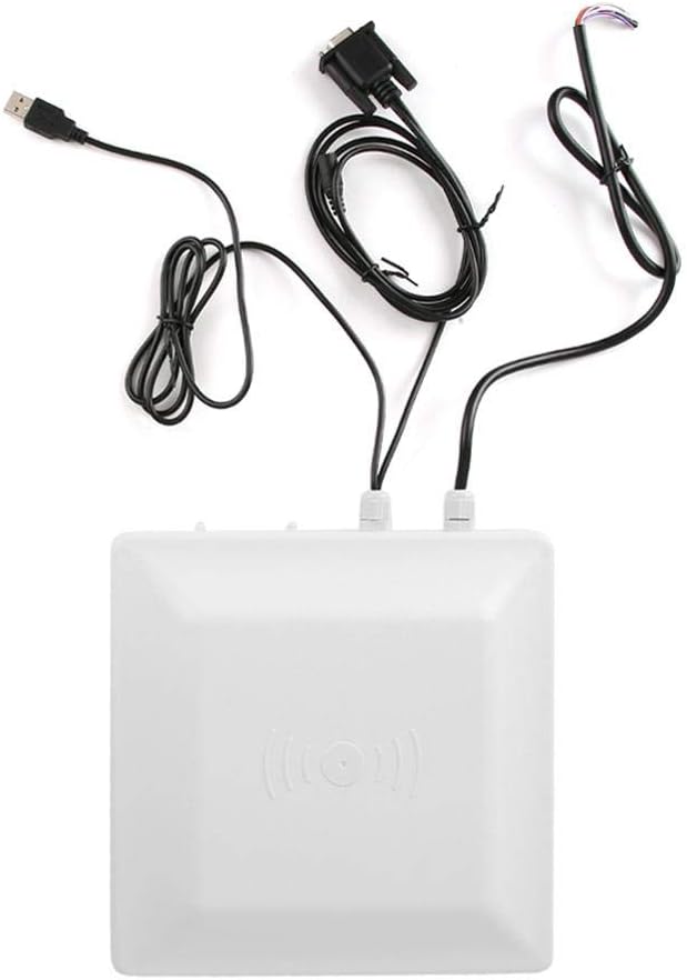 Card Reader, UHF Passive Electronic Tag RFID Reader for Parking System Access Control Waterproof Passive Electronic TAG RFID Integrated Card Reader Access Control Redhead 5m(us networking)