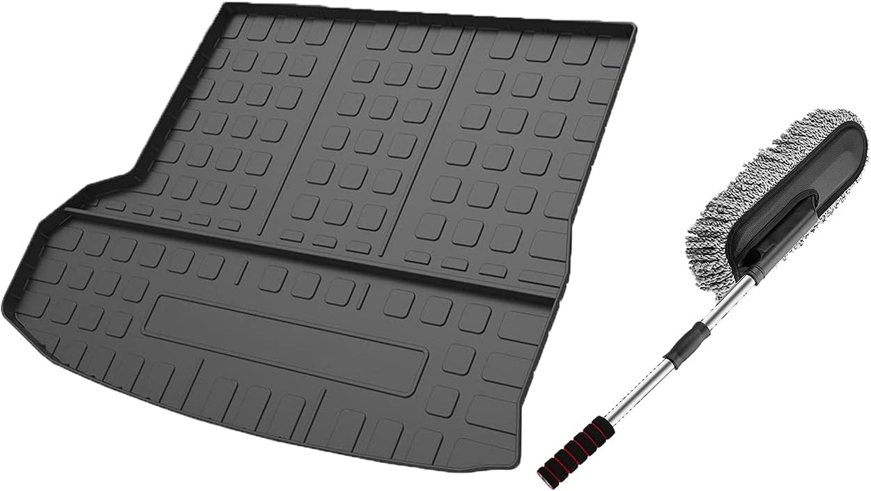 Premium FlexTough All-Protection Cargo Mat Liner , Heavy Duty Trunk Liner for Toyota Highlander (5/7-seats) 2015-2020 , &ndash;w/Traction Grips & Fresh Design (for Toyota Highlander 2015-2020 (5/7-seats))