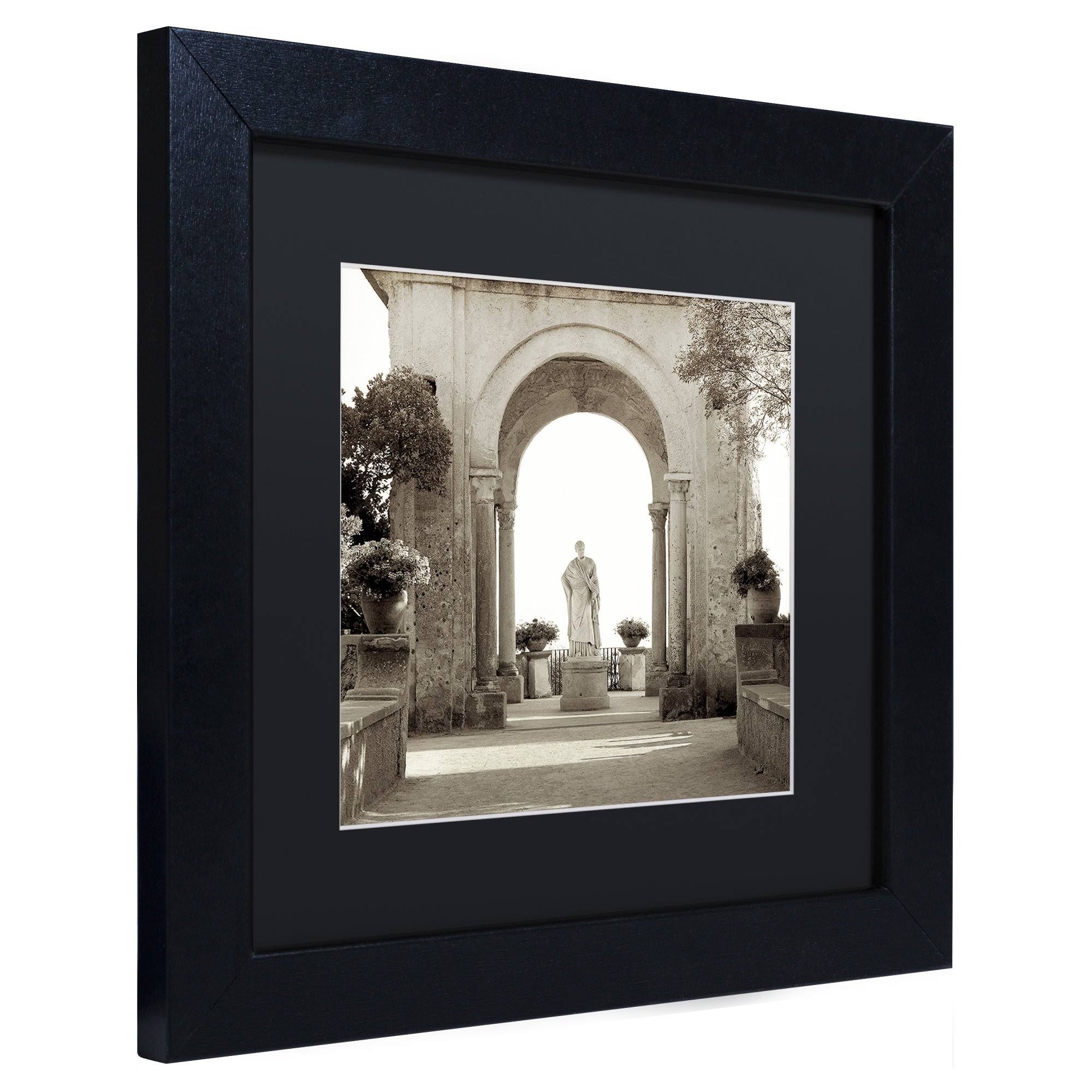 Trademark Art Alan Blaustein 'Giardini Italiano V' Black Matted Framed Art