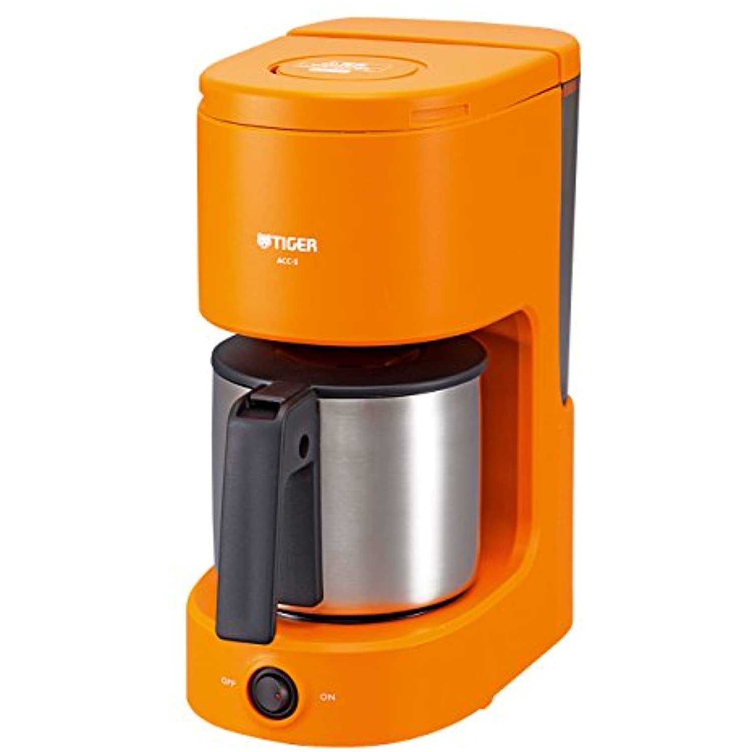 Tiger Coffee Maker Stainless Server Type (FOR 1-6 Cups) Orange ACC-S060-D