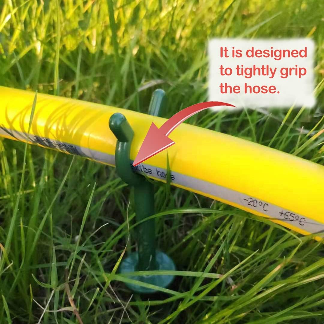 BAOLONG Garden Hose Guide Holder Hose Support Lawn Saver Set of 10 for Garden/Lawn/Yard(Fit in 5/8”Hoses) Pack of 2