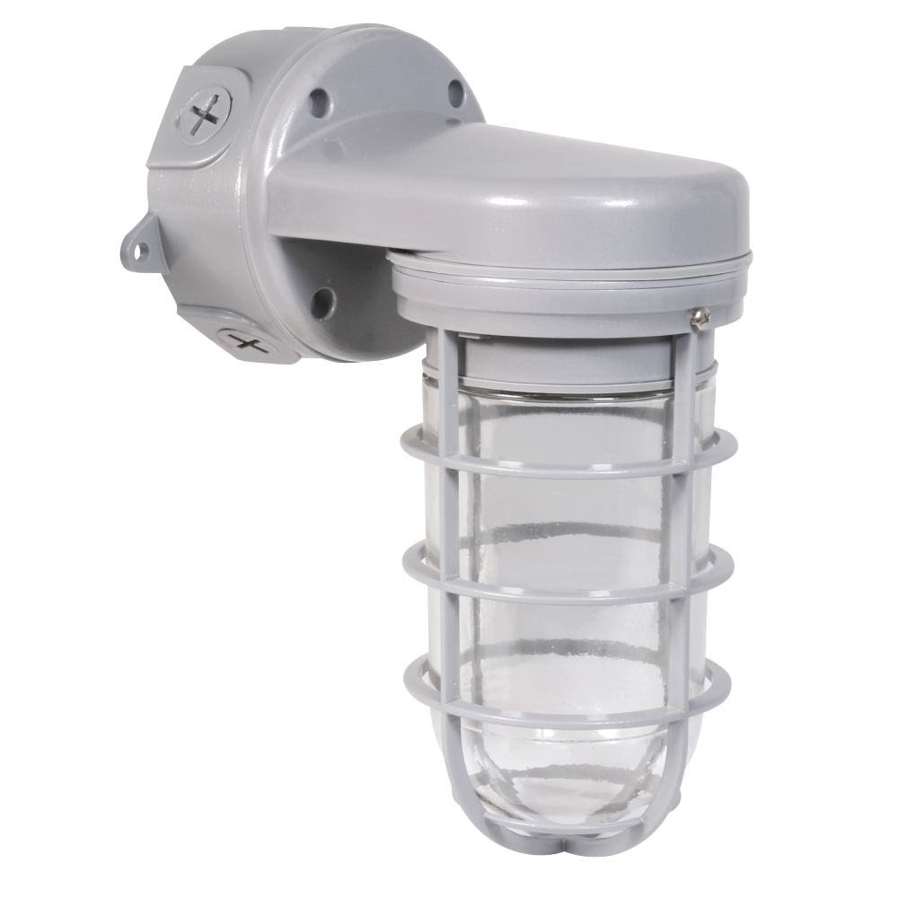 Feit Electric 5 in. 17.5-Watt Grey Outdoor Security Commercial Grade Vapor Tight Integrated LED Wall Pack Light (4-Pack)