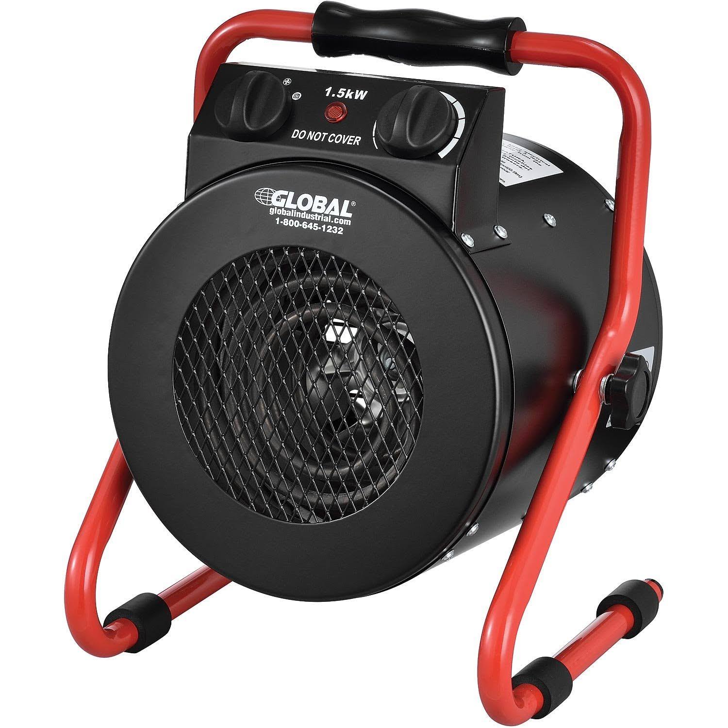Global Industrial Portable Electric Garage Space Heater 1500 Watt 120V