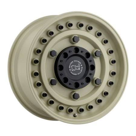 Black Rhino Armory Wheel, 16x8 with 6 on 5.5 Bolt Pattern - Desert