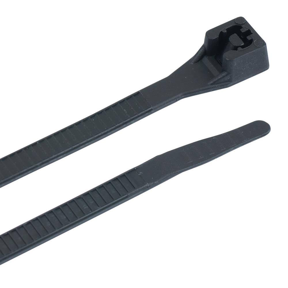 Gardner Bender 46-206uvb Cable Tie, Nylon, Black, 6-In., 100-Pk.
