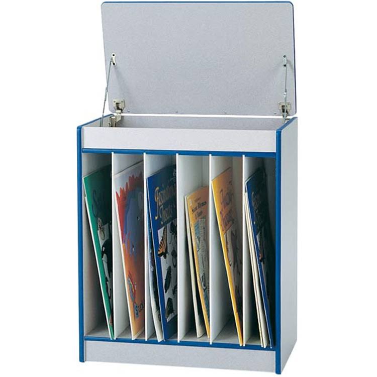 Jonti-Craft 0543JCMG114 Rainbow Accents Big Book Easel - Magnetic Write-n-Wipe - Orange