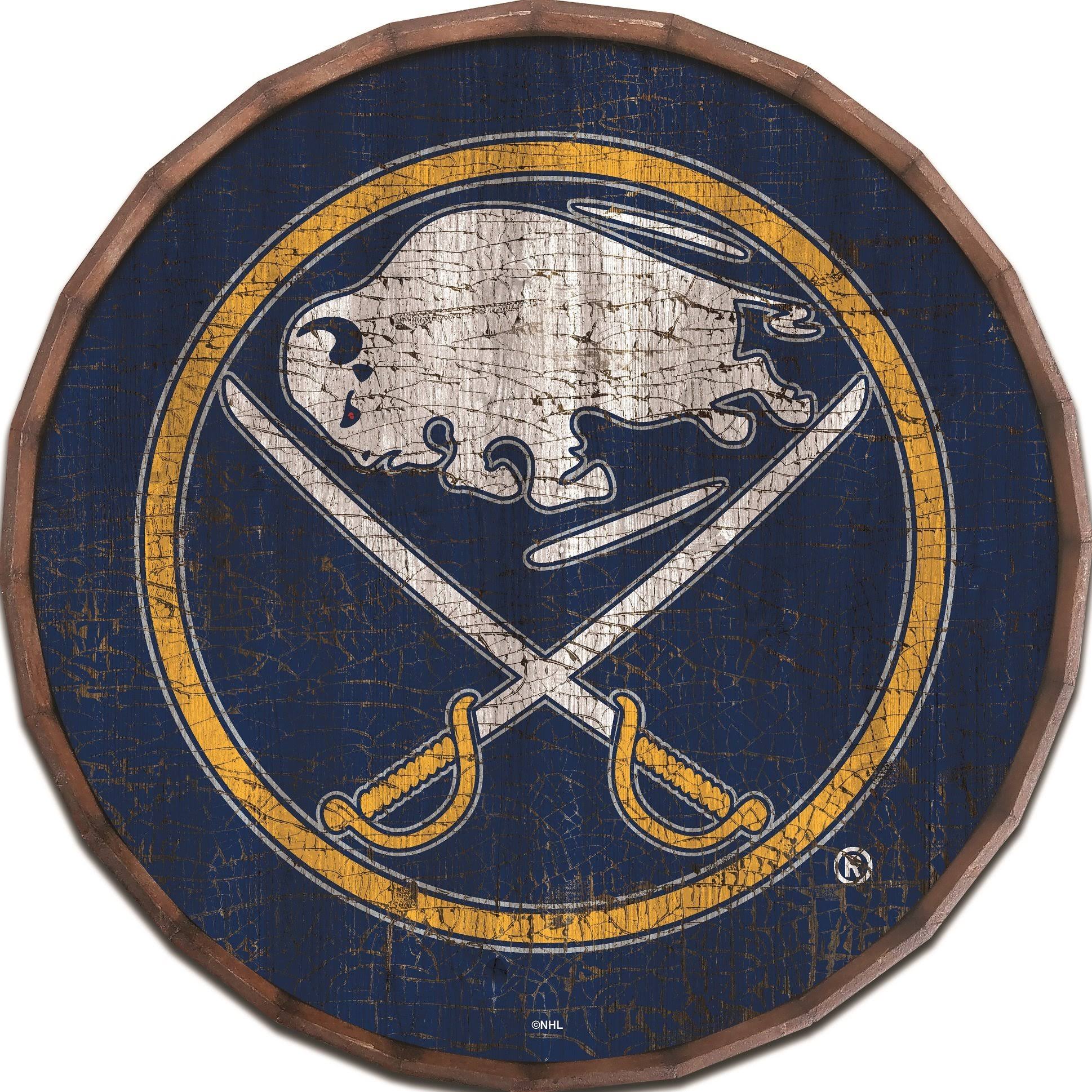 Buffalo Sabres Cracked Color 24x22 Barrel Top