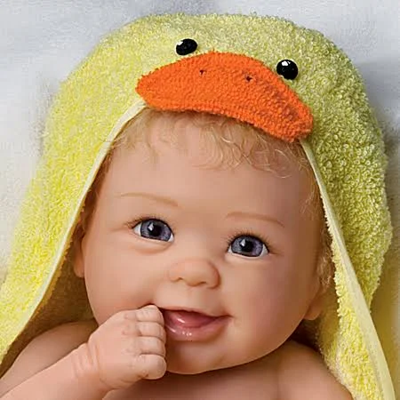 Linda Murray Rub-a-dub-dub Baby Doll with Bath Accessories - by The Ashton-Drake