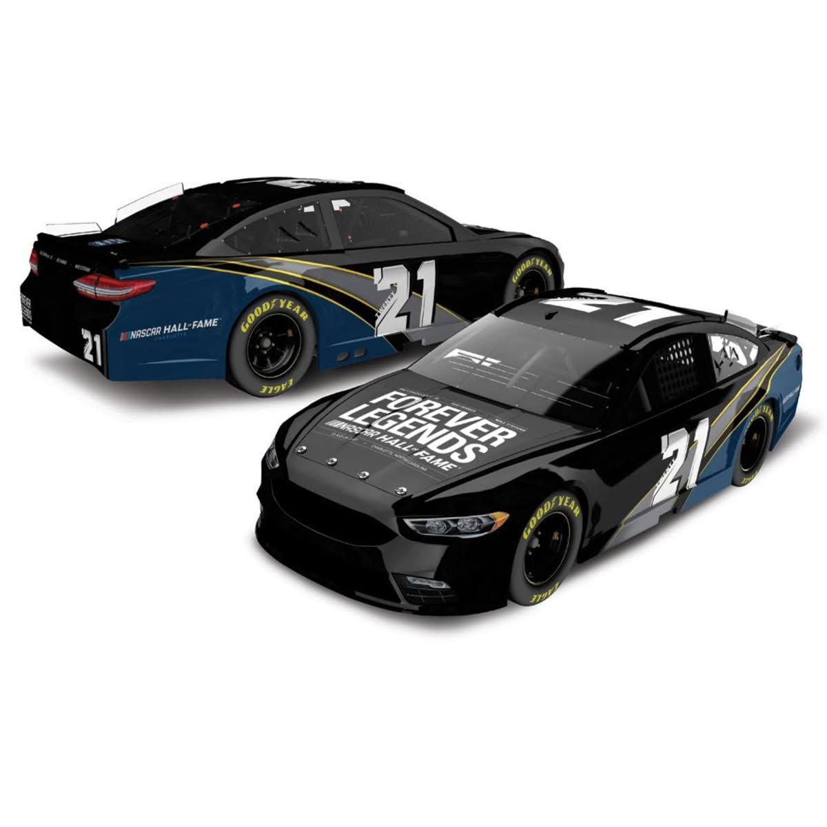 Action Racing NASCAR Hall of Fame Class 2021 #21 1:24 Elite Die-Cast Car