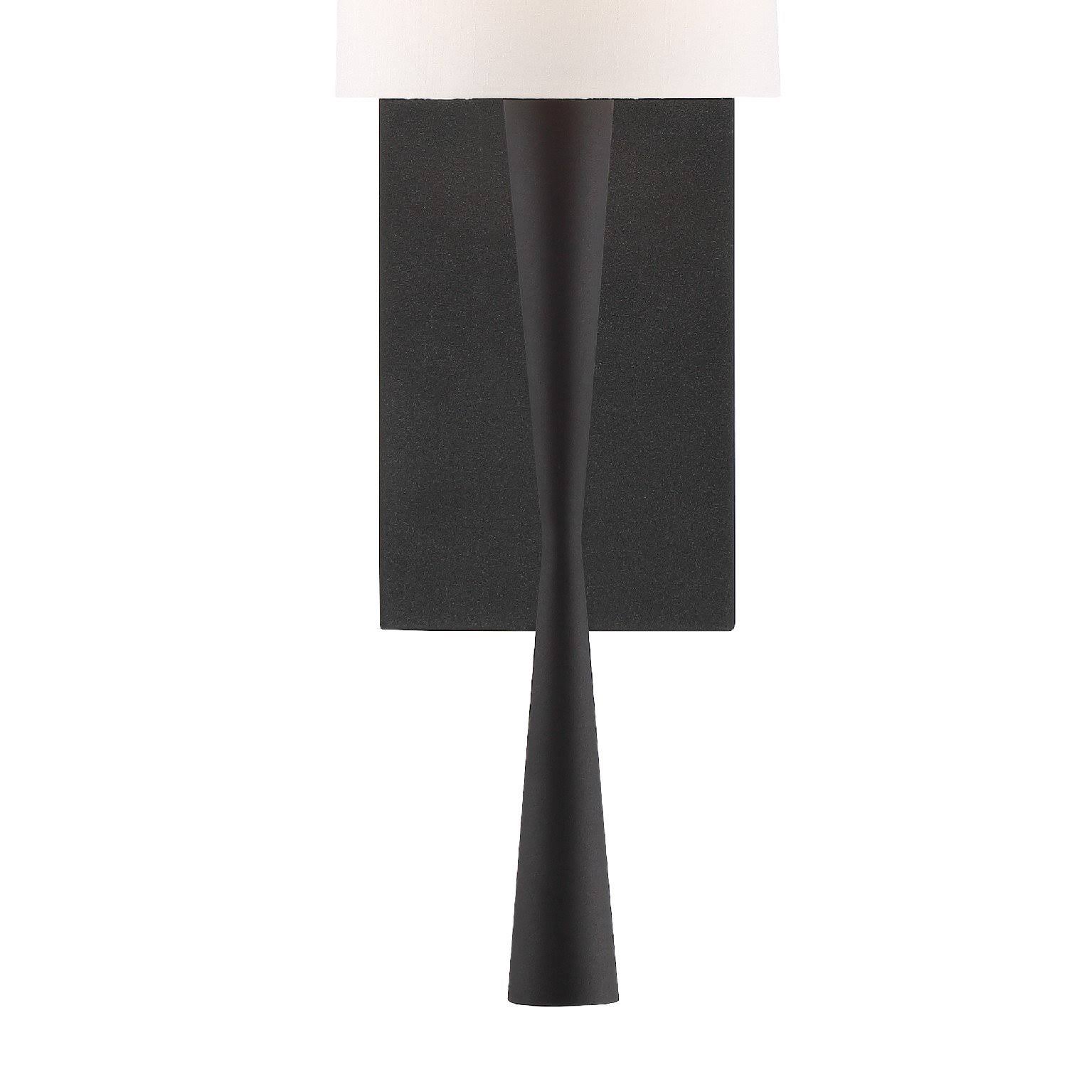 Crystorama TRE-221-BF Trenton Wall Sconce Black Forged