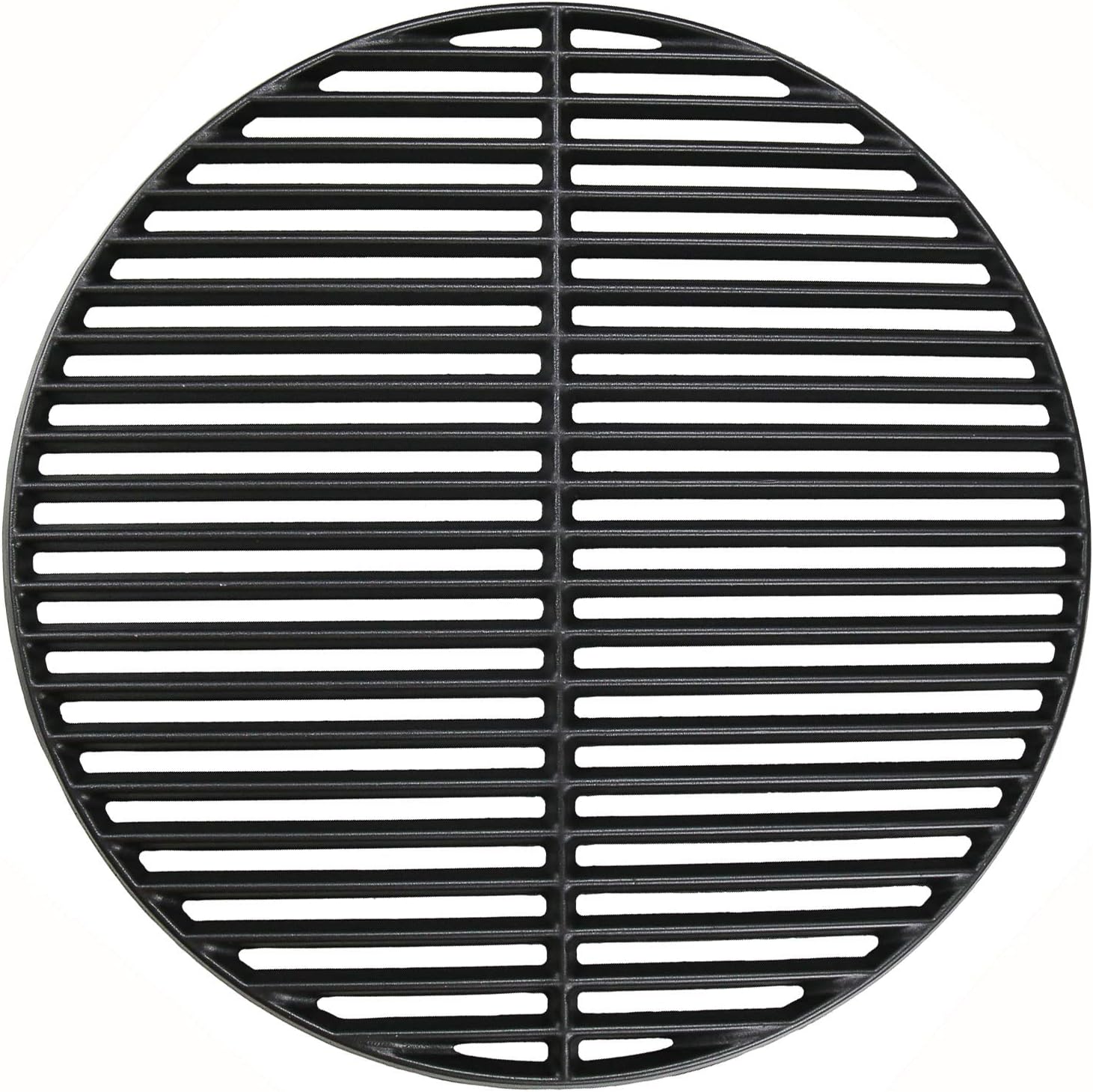 Uniflasy 18 Inch Cast Iron Cooking Grate for Kamado Joe KJ-HCICG Classic Joe KJ-23RHC Classic II KJ23NRHCI Classic III Stand-Alone Classic, Vision Grill VGKSS-CC2, B-11N1A1-Y2A Pack of 2
