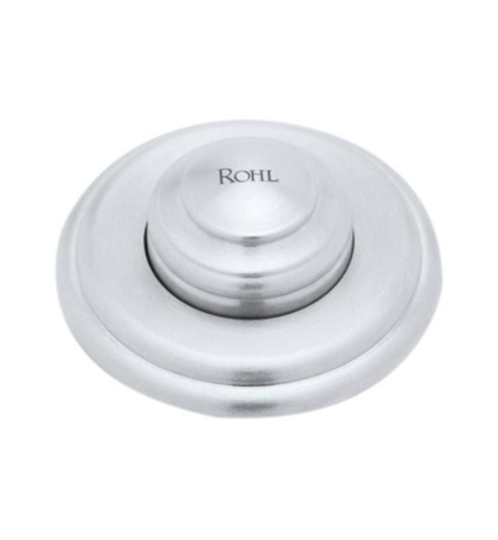 Rohl AS525STN Decorative Luxury Air Activated Switch Button Only for Waste Disposal - Satin Nickel