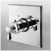 Newport Brass 3-1204TS/54 Metropole Square Thermostatic Trim Plate with Handle Gloss Black