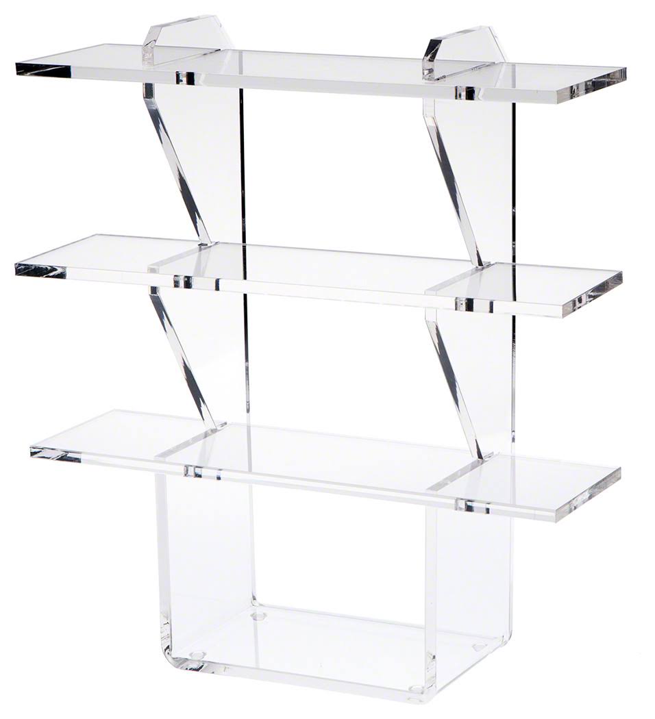 Plymor Clear Acrylic Shelf Display Riser, 18x22 H x 16x22 W x 5.375x22 D