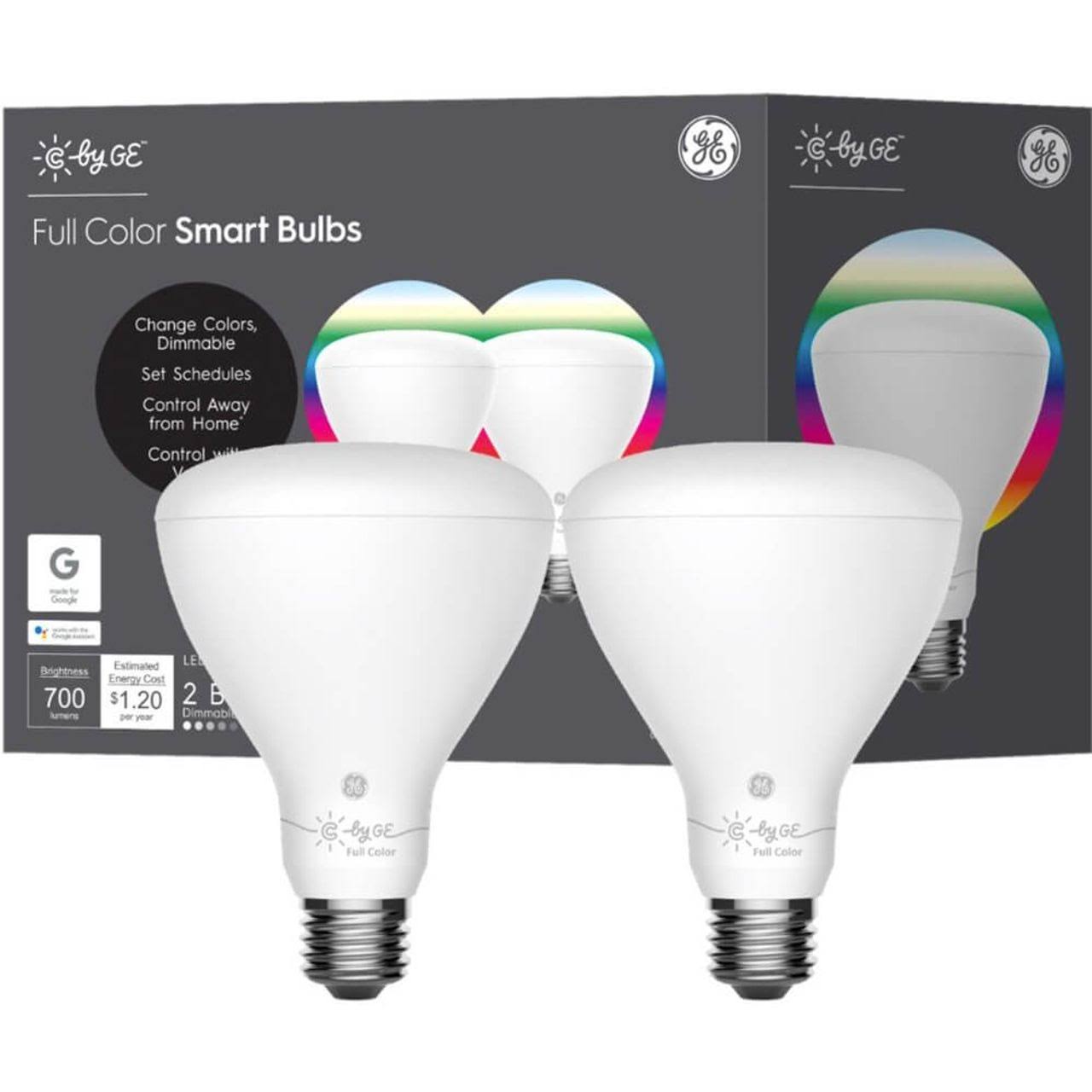 C by GE Full Color LED BR30 Smart Bulb 2 Pack