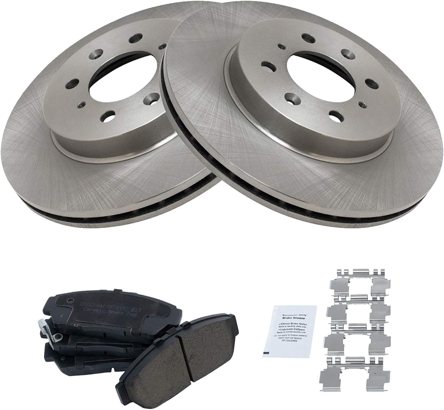 Front Posi Ceramic Brake Pad & Rotor Kit for Acura Integra Honda Civic