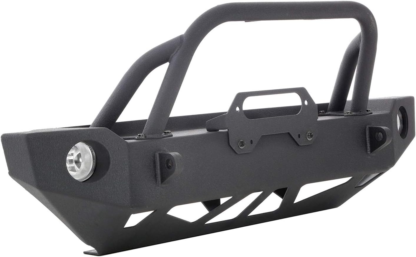 Smittybilt 76744 SRC Carbine Front Bumper for 2007-2018 Jeep Wrangler JK - Black