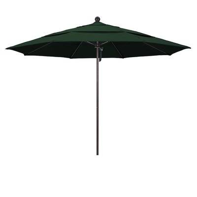 California Umbrella 11& Market Umbrella Frame Finish: Bronze, Fabric: Pacifica Hunter Green