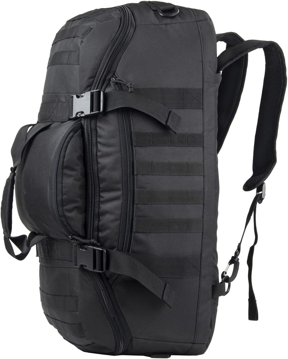 XMILPAX Military Outdoor Gear Duffel Bag Bug-Out Bag Tactical Gear Pack Multi-Functional Weekend Bag Camping Backpack MOLLE Compatible. (Black)