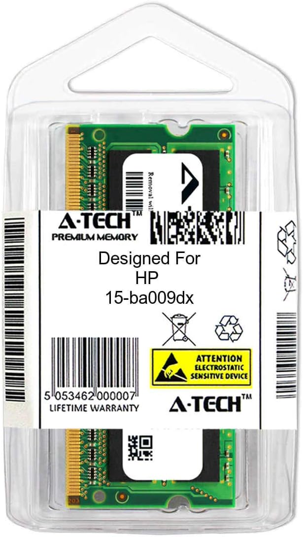 A-Tech 8GB Module for HP 15-ba009dx Laptop & Notebook Compatible DDR3/DDR3L PC3-12800 1600Mhz Memory Ram (ATMS374768B12351X1) Pack of 2