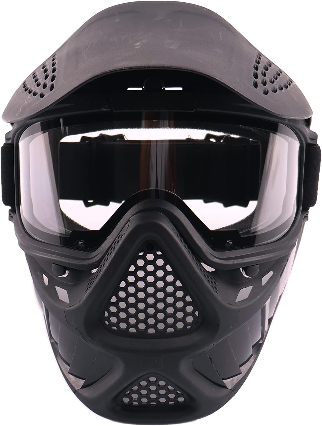 Anyoupin Paintball Mask with Double Lens Black