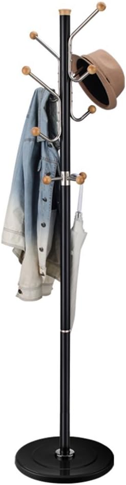 COAT RACK ZHIRONG Hat Coat Stand, Hat Stand Holder 12 Hooks with Solid Base 17840CM (Color : Gold)