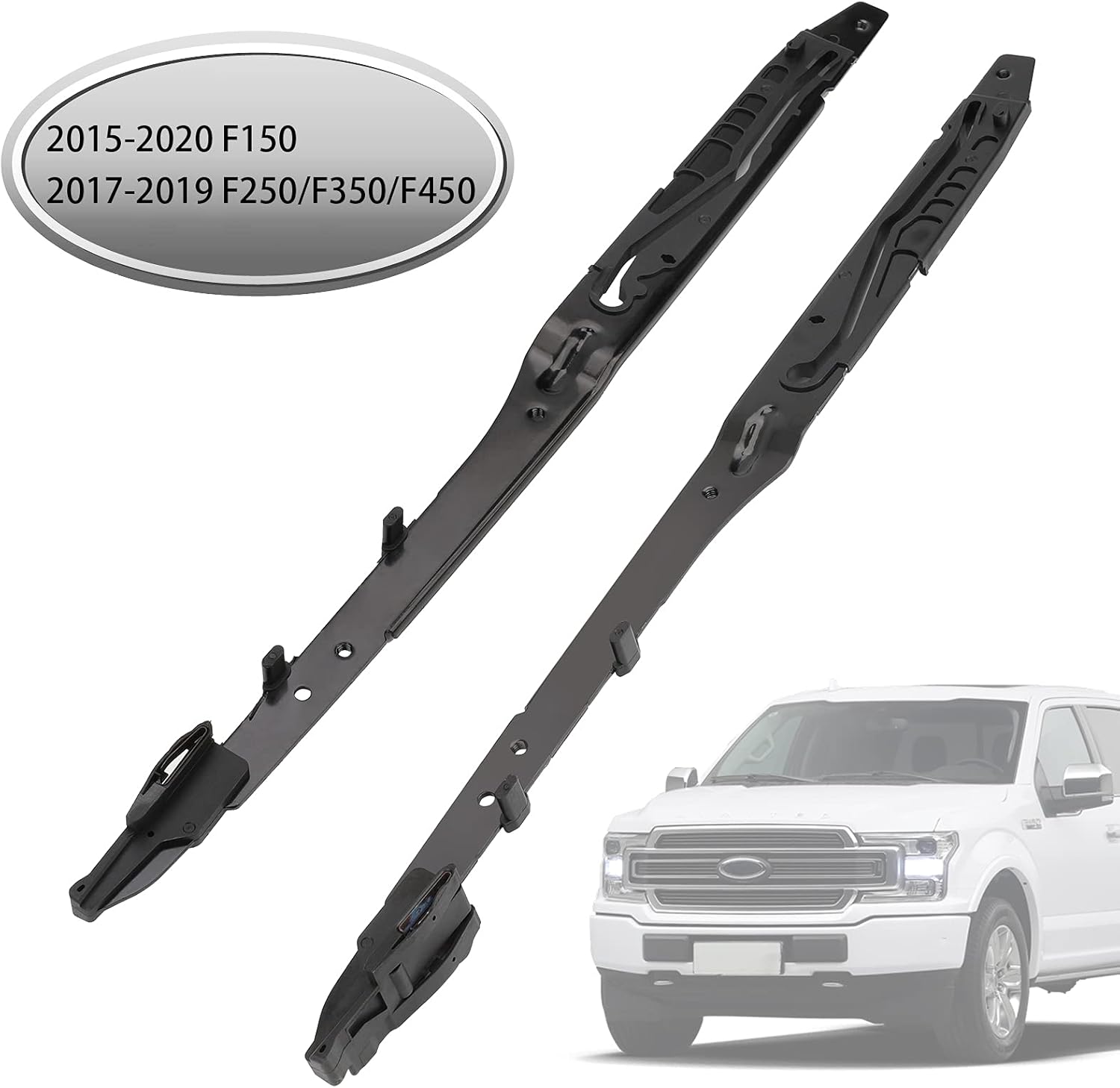 FEITON Sunroof Track Assembly Repair Kit Compatible for Ford F150 2015 2016 2017 2018 2019 2020, F250 F350 F450 2017 2018 2019, Replacement OE # FL3Z-1651071-A FL3Z-1651071-B Pack of 2