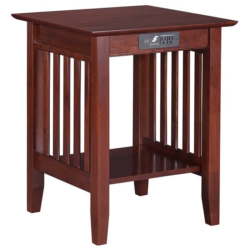 Leo u0026 Lacey Charger Printer Stand in Walnut - LL-666978