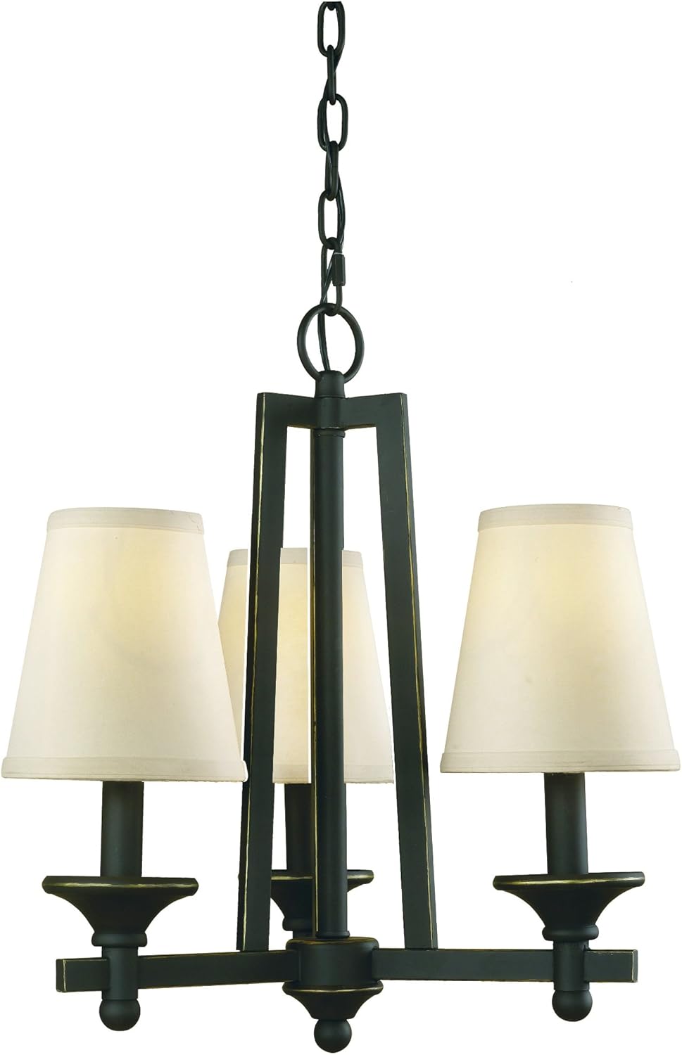 Woodbridge Lighting 12310-BLK Baxter Chandelier, 18.25