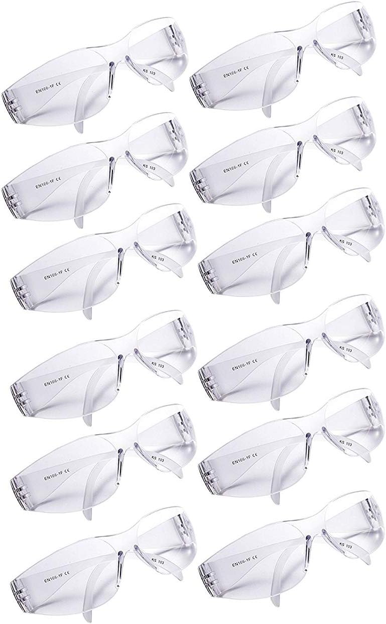 72 PCs Eyewear Protective Safety Glasses with UV Protection, ANSI Z87.1, UV Resistant Splash-Proof Clear Lenses, Lightweight, Bulk 72 Pack&hellip;