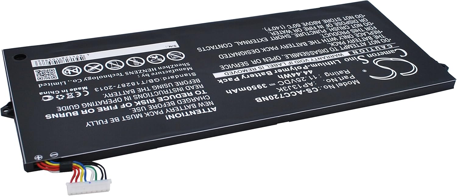 Replacement Battery Compatible for Chromebook 14 CB3-431-C6UD Chromebook C720-2420 (3950mAh/11.25V), AP13J7K 31CP5/67/90 KT.00307.006 AP13J3K(3ICP5/67/90) Battery Pack of 2