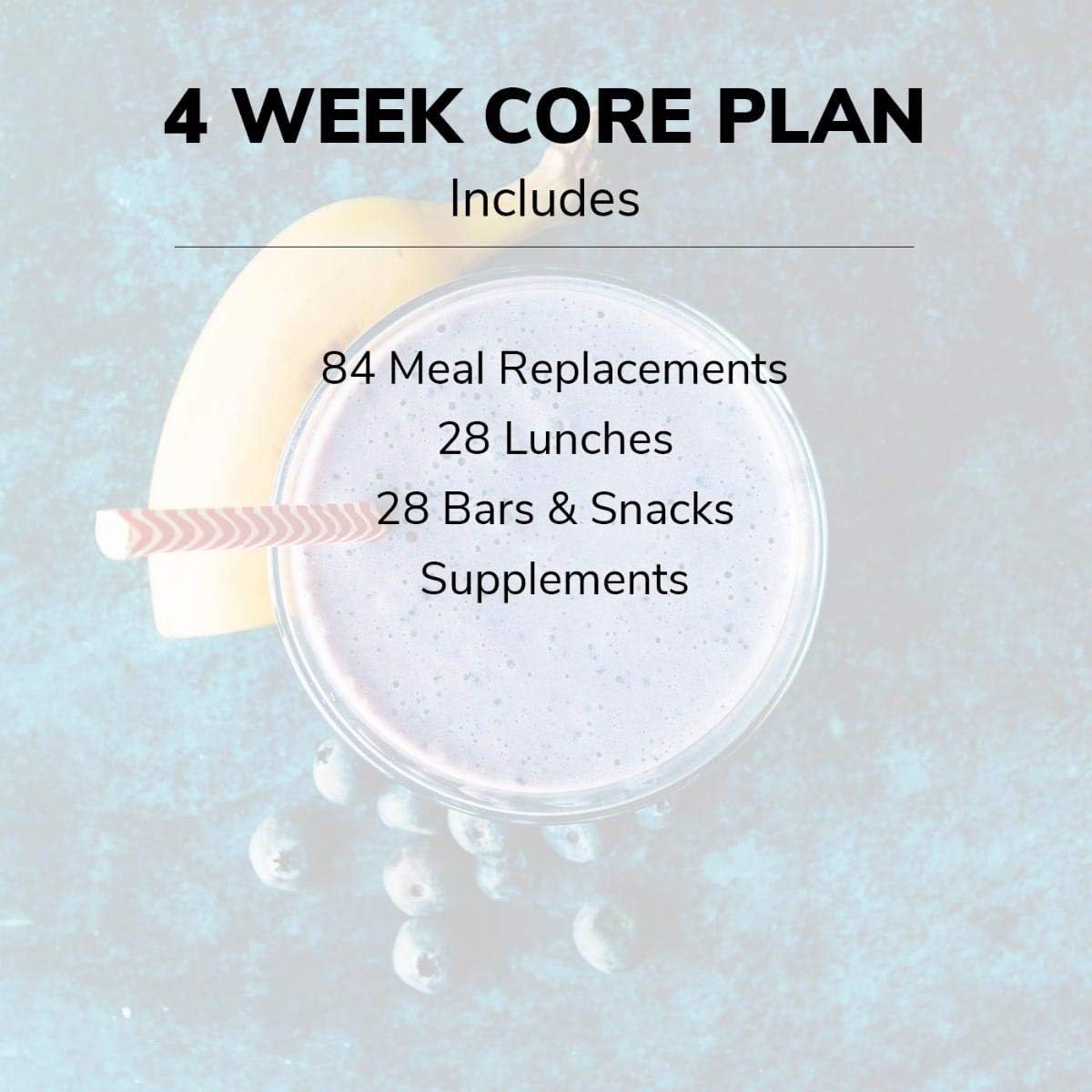 WonderSlim Core 1 Week Diet Kit 35 Meals - Meal Replacements, Protein Supplements, and Snacks